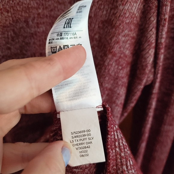 EC Gap Women's Maroon Mock Turtleneck XXL - Picture 3 of 4